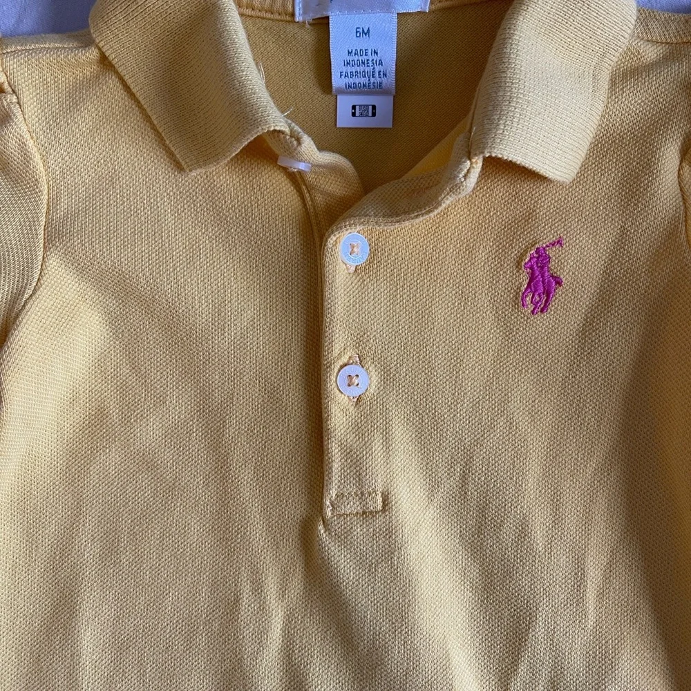 Ralph Lauren Charming Yellow Diaper Cover Set